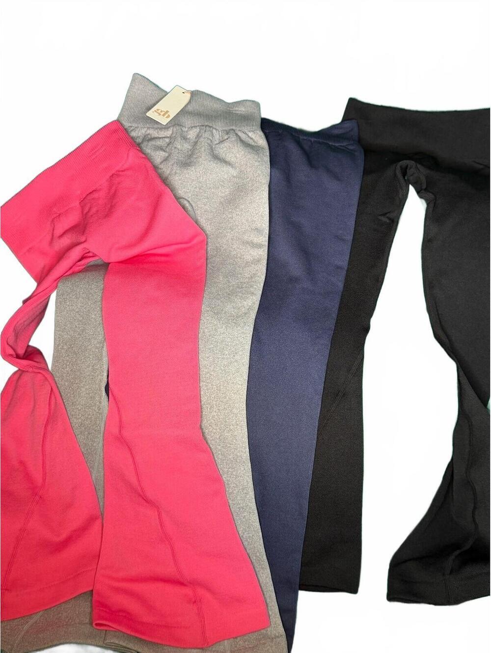 gb girls XS Bell Bottom leggings Set of 4 in Pink, Gray, Navy, Black